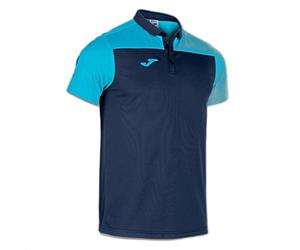 Joma Polo Marca Modelo Polo Manga Corta Hobby II Marino Turquesa FLÚOR