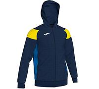 Joma Poly Crew III 101271 - Sudadera con Capucha, Color Azul Marino y Amarillo, 101271_339_XS, Navy-Giallo-Royal, X-Small