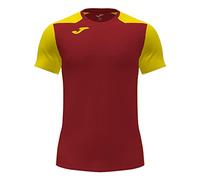 Camiseta De Running Manga Corta Hombre Record II Rojo Amarillo XL EU