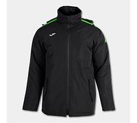 Joma S Anorak trivor, Unisex Adulto, Color Negro-Verde flúor, Talla S