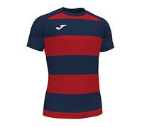 Joma S Camiseta Manga Corta prorugby II, Unisex-Adult, Marino-Rojo