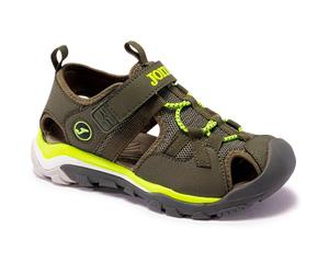 Joma Sandalias unisex para niños, verde, 32 EU