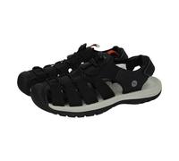 Joma SGEAS2501V Sandalias para Hombres en Color Negro, cangrejeras para Chicos con Cinta Textil Adhesiva, Piso de Goma Antideslizante Hombre Sandalias Negro 44