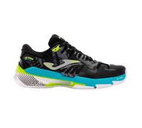 Joma Slam Men 2401 TSLAMS2401C - Zapatillas de Tenis para Hombre, Color Negro y Azul, Talla 42 EU, Negro, 42 EU