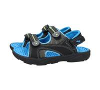 Joma SOCEJS2401V Sandalias de Verano para niños, Color Negro y Azul, Cinta Textil Adhesiva, Sandalias de Goma para niños NIÑO Sandalias Negro-Azul 31