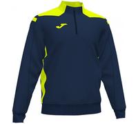 Joma - Sudadera Championship VI Niño, Unisex, Marino-Amarillo Flúor, 4XS