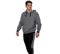 Joma - Sudadera con Capucha Confort II, Talla 3XL, Color Gris Melange Negro