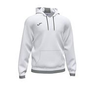 Joma - Sudadera con Capucha Confort II, Talla 4XS, Color Blanco Gris