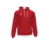 Joma - Sudadera con Capucha Confort II, Talla L, Color Rojo Blanco