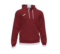 Joma - Sudadera con Capucha Confort II, Talla M, Color Burdeos Blanco