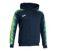 Joma Elite XI Sudadera con Capucha, Azul Marino Verde Fluorescente, XXL para Hombre