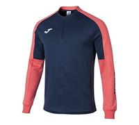Joma Eco Championship Sudadera, Hombre, Azul (Navy Blue/Fluorescent Orange), 4XS
