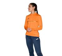 Joma Sudadera Running Mujer, 2XS-XL, Manga Larga, con Forro Térmico y Media Cremallera, Ideal para Entrenamiento Exterior, Record III