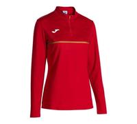 Joma Sudadera Running Mujer, 2XS-XL, Manga Larga, con Forro Térmico y Media Cremallera, Ideal para Entrenamiento Exterior, Record III