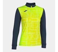 Joma - Sudadera sin Capucha Elite VIII, Talla 2XS, Color Marino Amarillo Fluor