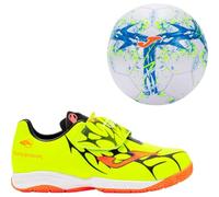 Joma Super Copa Jr 2509 IN SCJS2509INV - Zapatillas de Interior para niño, Color Amarillo/Naranja/Negro, Amarillo, 32 EU