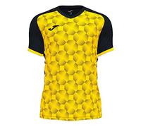 Joma Supernova III Camiseta, Hombre, Negro-Amarillo, 4XS-3XS