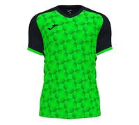Joma Supernova III Camiseta, Hombre, Negro-Verde Fluor, XL