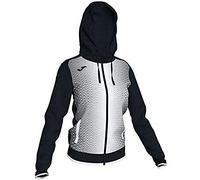 Joma Supernova Sudaderas, Mujer, Negro-Blanco, 2XS