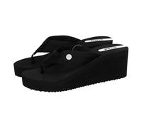 Joma SVERLS2501 Sandalias Verena de cuña Negra para Mujer con Tira Textil Mujer Sandalias Negro 38