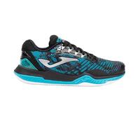 Joma Tenis Zapatilla para Hombre Point, 40-46- All Court, Negro Blanco Azul Royal, Suela Reactive Ball Que Absorve Impactos y Evita Torsiones en Articulaciones