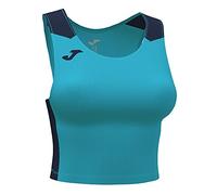 Joma Unisex 2XS Top Record II, Turquesa Fluorescente-Azul Marino, XXS