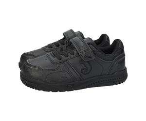 Joma WHARW2301V Deportivas de Piel para niños, Tenis Negras para niños, con Cinta Textil Adhesiva NIÑO Deportivos