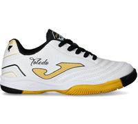 Joma - Zapatilla de fútbol sala Toledo Niño, Unisex, Blanco, 32