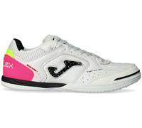 Joma - Zapatilla de fútbol sala Top Flex, Unisex, Blanco Negro Fucsia, 42,5
