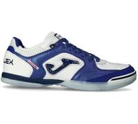 Joma - Zapatilla de fútbol sala Top Flex, Unisex, Blanco Royal, 44