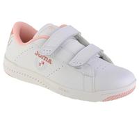 Joma Zapatilla Deportiva NIÑOS Play JR 2113 Blanco/Rosa con Doble Velcro Y Plantilla DE Piel WPLAYW2113V - 25
