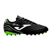 Joma Zapatilla Futbol Aguila 2502 Black Fluor Green Artificial Grass AGUW2501AG (Negro, Sistema Tallas Calzado EU, Adulto, Números, Mediano, 42)