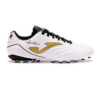 Joma Zapatilla Futbol Aguila 2502 White Gold Artificial Grass AGUW2502AG (Blanco Oro, Sistema Tallas Calzado EU, Adulto, Números, Mediano, 42)