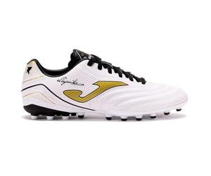 Joma Zapatilla Futbol Aguila 2502 White Gold Artificial Grass AGUW2502AG (Blanco Oro, Sistema Tallas Calzado EU, Adulto, Números, Mediano, 42)