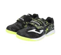 Joma Zapatillas FÚTBOL Sala Junior Super Copa JR 2401. BLck. (Negro, Sistema Tallas Calzado EU, Niño (2-5 años), Números, Mediano, 26)