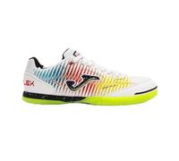 Joma Zapatillas Futsal, 35-47, Durabilidad y Agarre Superior para Juego Interior - Blanco Amarillo Rojo