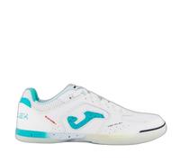 Joma Zapatillas Futsal, 35-47, Durabilidad y Agarre Superior para Juego Interior - Blanco Turquesa