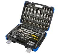 JOMAFA ESTUCHE DE HERRAMIENTAS CON LLAVES DE VASO, CARRACAS Y PUNTAS 1/2 Y 1/4. 113 PIEZAS