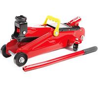 JOMAFA - Gato hidraulico de carretilla 2 toneladas para levantar vehiculos, Coche, rojo