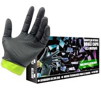 JOMAFA Guantes de Nitrilo DOBLE CAPA EXTRA GRIP ULTRA resistentes Reutilizables 8,5 micras / 10 gramos, pack de 50 (Talla M)