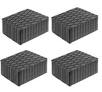 JOMAFA - JUEGO DE 4 TACOS DE GOMA 160 x 120 x 80 mm ALTURA PARA ELEVADORES DE COCHE UNIVERSAL COMPATIBLE CON ravaglioli, corghi, omnc...