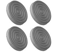 JOMAFA - JUEGO DE 4 TACOS DE GOMA PARA ELEVADOR DE COCHE 124MM DIAMETRO UNIVERSAL PARA ELEVADORES CORGHI ENTRE OTRAS MARCAS