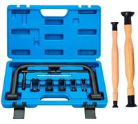 JOMAFA Kit Compresor De Muelles De Válvulas para Motos Y Coches Universal y Herramienta Esmeriladora De Valvulas 2 Unidades