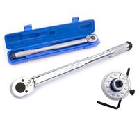 JOMAFA Llave dinamometrica 1/2 28-210 Nm con certificado de calibracion y GONIOMETRO medidor de angulo