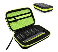 Jomdjmskes Funda Rígida de Viaje con Esponja, Caja Cubrir Rígida Estuche, Portátil Impermeable Viaje Case Funda, EVA Caja Cubrir Rígida Afeitadora Eléctrica, Compatible con Philips OneBlade, Negro
