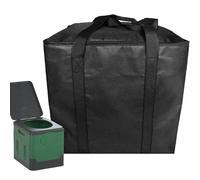 Jomewory Bolsa de Transporte para Inodoro para Acampar, Bolsa de Inodoro para Acampar, Bolsa con Cremallera de Gran Capacidad de 5,3 galones, Bolsa de Transporte portátil con 2 Asas para mochileros,