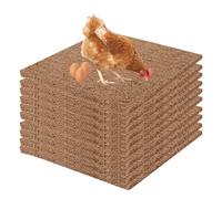 Jomewory Cama para anidar Pollos, Almohadillas para Poner Huevos gallina Fibra Coco, Gallinero Cama Esteras Aves Corral Suministros para compostaje Gallina poniendo Huevos