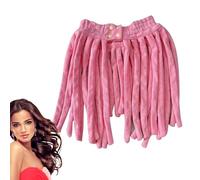 Jomewory Diadema con varilla para rizar sin calor, juego de rizar sin calor - Herramientas de peinado 2 en 1 | Accesorios para el cabello absorbentes de agua para mujeres, diseño de formas de pasta