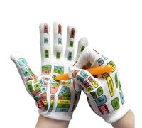 Jomewory Guantes de reflexología,Herramientas de reflexología para manos,Herramientas de reflexología manual | Tutorial Herramientas de reflexología y tabla de guantes de masaje de manos para