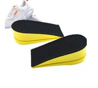 Jomewory Insertos para levantar zapatos,Plantillas elevadoras de altura | Plantillas para zapatos deportivos que absorben los golpes, aumento de altura, almohadilla Invisible para levantar el talón,